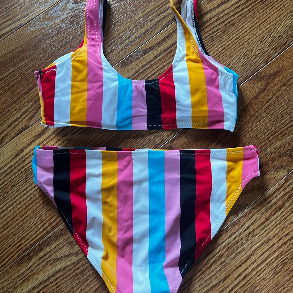Colorful Striped Bikini Set - Picture 3 of 3